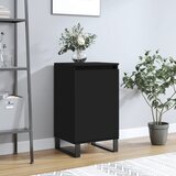 vidaXL Komoda črna 40x35x70 cm inženirski les | Shoptok.si