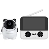 bebi monitor kamera sa 4.3'' hd ekranom i ptz rotacijom – noćni mod, senzor temperature