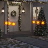  Božićna svjetla sa šiljcima 3 kom LED sklopiva žuta 35 cm | shoptok.hr