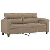  2-dijelni set sofa s jastucima boja cappuccina od umjetne kože | shoptok.hr