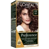 L´Oréal Paris Préférence boja za kosu obojena kosa 60 ml nijansa 4.0 za žene