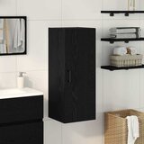 vidaXL Zidni ormarić crni hrast 34,5x34x90 cm inženjerski drvo | shoptok.hr