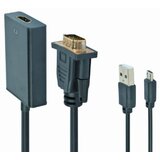Gembird A-VGA-HDMI-01 VGA to HDMI and audio cable, single port, black WITH AUDIO Cene