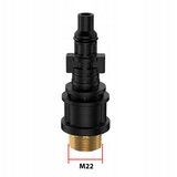 Rosfix Nadomestni Del Za Visokotlačni Čistilnik Lavor Vertigo, Wave, Predator In Drugi – Adapter M22 Zunanji | Metalni Navoj M22, Plastično+Metal, Črn, (5000356609) | Shoptok.si