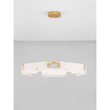Nova Luce Kremno bela/medeninasta LED zatemnitvena viseča svetilka v marmornem dekorju ø 93 cm Aider – | Shoptok.si