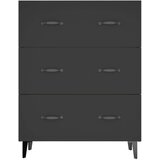  Komoda crna 69 5 x 34 x 90 cm od konstruiranog drva | shoptok.hr