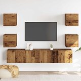  6-dijelni zidni set TV ormarić konstruirano drvo | shoptok.hr