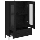  Highboard s ladicama Corona Crni hrast 69,5 x 31 x 115 cm | shoptok.hr