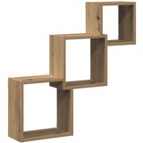 Kockaste zidne police boja hrasta 68x15x68 cm konstruirano drvo | Eponuda.com