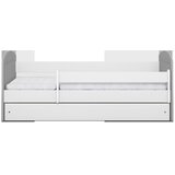  Drveni dječji krevet Classic s ladicom - sivi - 160x80 cm - Bez madraca | shoptok.hr