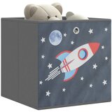 vidaXL Škatle za shranjevanje 4 kosi siv 32x32x32 cm blago | Shoptok.si