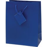  Vrečka darilna plast. mat a5 22,9x9,8x17,8 PROMOCIJA - MODRA | Shoptok.si