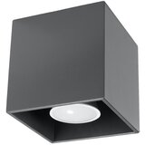Nice Lamps Temno sivo točkovno svetilo 10x10 cm Geo – Cene