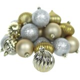 Retlux Set božićnih ukrasa, 30 kom, zlatna/srebrna | Eponuda.com