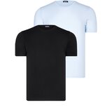 Dewberry DUAL SET T8569 BIKE COLLAR MENS T-SHIRT-BLACK-BLUE Cijene