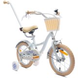  Dječji bicikl s dodacima Flower 14" bijeli | shoptok.hr