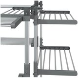 Stalak za sušenje rublja 107 x 107 x 120 cm aluminijski | shoptok.hr