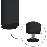 vidaXL Radni stol crni 139 x 139 x 75 cm od konstruiranog drva | shoptok.hr
