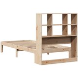 vidaXL Knjižna postelja brez vzmetnice 100x200 cm trdna borovina | Shoptok.si