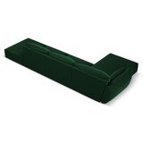 Mazzini Sofas Temno zelena žametna kotna sedežna garnitura (levi kot/z ležalnikom) Vanda – | Shoptok.si