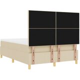  s opruga kutije s uzglavljem Krema 140 x 190 cm tkanina | shoptok.hr