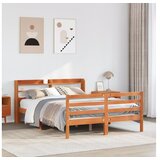 vidaXL Okvir kreveta bez madraca voštano smeđi 150x200 cm od borovine | shoptok.hr