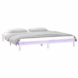  LED okvir za krevet 120 x 200 cm od masivnog drva | shoptok.hr