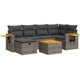  7-dijelni set vrtnih sofa sivi od poliratana | shoptok.hr