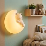 Toolight LED zidna svjetiljka G181-W medo na mjesecu | shoptok.hr