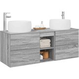  Set namještaja za kupaonicu 3 kom. Siva Sonoma 49.5 x 44.5 x 66 cm | Shoptok.si