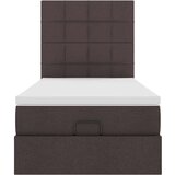  Otomanski okvir kreveta s madraca tamnosmeđi 90x200cm tkanine | shoptok.hr