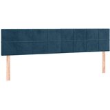  LED uzglavlje tamnoplavo 200x5x78/88 cm baršunasto | shoptok.hr