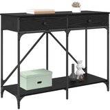  Konzolna stolica s ladicama Crni hrast 100 x 39 x 78,5 cm | shoptok.hr