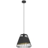 Eglo Austell viseća lampa E27, Ø36 cm, crna/zlatna, 49446 | shoptok.hr