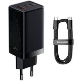 Baseus CCGP050101 GAN3 Pro
hitri polnilec, 2xUSB-C + USB, 65W, črn | Shoptok.si