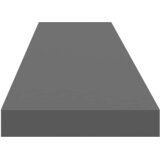  Plutajuće zidne police 2 kom sjajne sive 120x23,5x3,8 cm MDF | Eponuda.ba