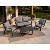 Aluminijska vrtna garnitura - sofa + 2 fotelje + stol | Shoptok.si