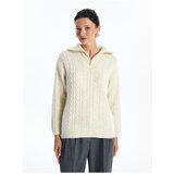 LC Waikiki Stand Collar Self-Patterned Women's Knitwear Sweater | Shoptok.si