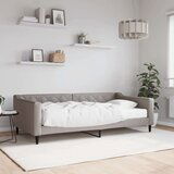  Dnevna postelja z vzmetnico taupe 100x200 cm blago, (20936819) | Shoptok.si