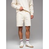 Ombre Unisex sweat shorts with drawstring waist - cream | Eponuda.ba