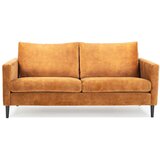 Scandic žuta sofa s baršunastom površinom Adagio, širine 153 cm | shoptok.hr