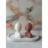 Aberto Design Set Mirisnih sveća 44ST, Belo-rozi Cene