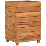 Furnova Visoka greda 50x40x72 cm reciklirana tikovina in jeklo, (21920640) | Shoptok.si