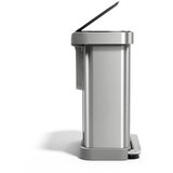 simplehuman Željezna kanta za smeće 34+24 l za odvojeni otpad/s pedalom u mat srebrnoj boji – | shoptok.hr