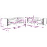  Kauč za dnevni boravak 2 pcs Svijetlo siva 194 x 74,5 x 70,5 cm | shoptok.hr