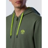North Sails muška zip majica s kapuljačom, zelena | shoptok.hr