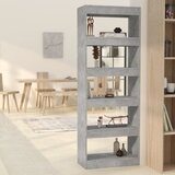 The Living Store Knjižna omara/pregrada betonsko siva 60x30x166 cm - Knjižna Omara, (21436995) | Shoptok.si