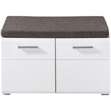 Voleo garderobna klop bela, barve hrasta | Shoptok.si