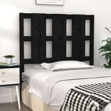  Posteljno vzglavje črno 95,5x4x100 cm trdna borovina, (20685116) | Shoptok.si
