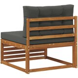  Vanjska srednja sofa Čvrsto drvo akacije Prirodna | shoptok.hr